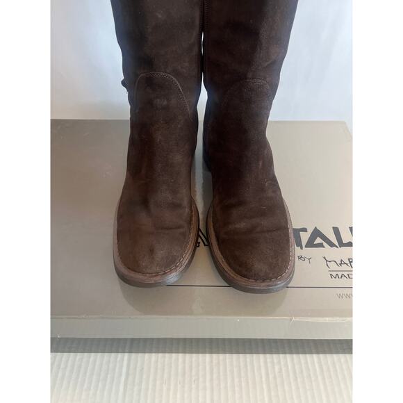 Aquatalia by Marvin K brown suede tall riding boots Size 7 1/2 - Picture 6 of 14